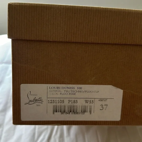 NEW Christian Louboutin LOUBI DUNISS 100 Size 37 - Picture 7 of 10